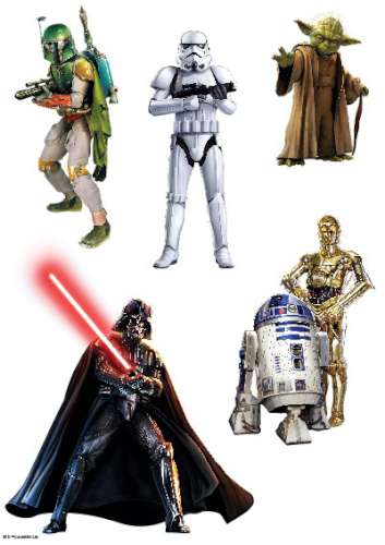Star Wars Edible Icing Character Sheet - Click Image to Close